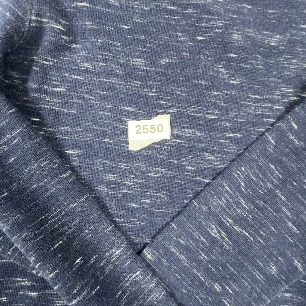 Banana Republic Pullover Mens Medium Blue Space Dye Long Sleeve Crew Neck